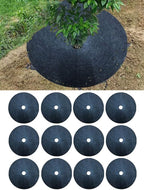 12Pcs Tree Protection Weed Mats, Tree Protection Weed Block Mulch, Weed Barrier Mat Tree Mat, Round Weed Barrier Plant Cover, Weed Mats Covering Ring for Indoor Outdoor Gardens(32cm)