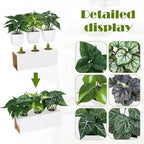 Briful 6PCS Fake Plants Potted Artificial Plants, Mini Faux Plants in White Pots Greenery Décor for Home Office Table Shelf Bathroom Farmhouse Indoor Decoration