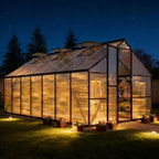 8x14 FT Greenhouse for Outdoors, Polycarbonate Greenhouse with Quick Setup Structure and Roof Vent, Aluminum Large Walk-in Green House for Outside Garden Backyard, Dark Gray