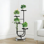 4 Tiered Tall Plant Stand, Corner Display Rack, Multi-tier Planter Holder for Indoor Living Room Balcony Garden Patio