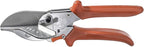 Original LÖWE Mitre Scissors 3.104/HÜ with Lever Transmission and 45 Degree Stops, for use in Industry and Crafts, for Hard and Flat Materials Such as Plastic, Rubber, Wood, PVC, Leather