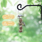 2 Pack Plant Hanger Wall Hook, Heavy Duty Metal Plant Hangers Outdoor Holds Up to 40 lb, Hooks for Hanging for Hanging Plants Indoor Outdoor Patio Garden （6IN Black）