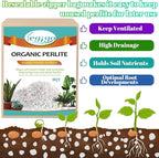 Legigo 8 Quarts Organic Horticultural Perlite for Plants Indoor- Natural Horticultural Soil Additive Conditioner Mix for Improves Drainage, Ventilation and Root Growth
