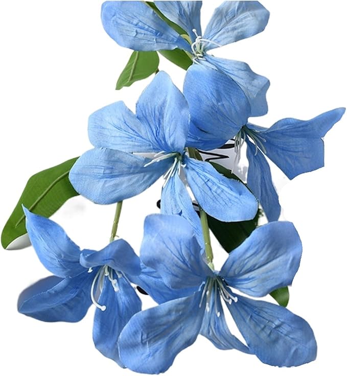 Flame Orchid Artificial Bouquet,Living Room Decorative Flowers,Suitable for Home Party Decorations，Flame Orchid Decorations(Blue)