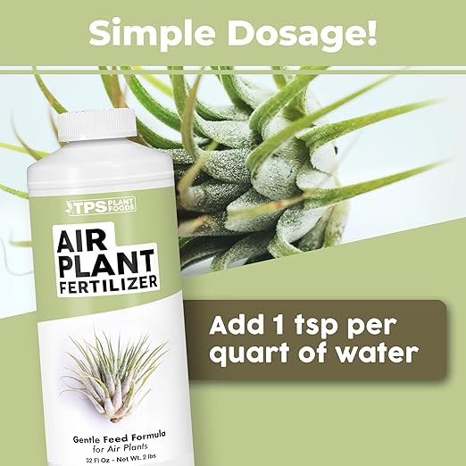 Air Plant Fertilizer - Liquid Plant Food for All Tillandsia Air Plants, Use As Foliar Spray or for Soaking, 32 oz