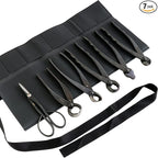 Wazakura Made in Japan 6PCS Bonsai Professional Tool Kit with Roll Bag: Japanese Yasugi Steel Satsuki Bonsai Scissors, Concave Branch Cutter, Knob Cutter, Jin Plier, Wire Cutter, Root Cutter