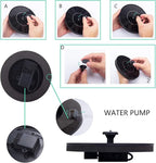 LAWOHO Solar Fountain Pump 1.5W Upgraded Submersible Solar Water Fountain Panel Kit for Bird Bath,Small Pond,Garden and Lawn Solar Water Pump Built-in Filter