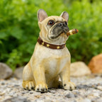 French Bulldog Solar Garden Statue - Outdoor Yard, Lawn, Patio Dog Decor - Unique Birthday Housewarming Gift for Dad, Mom, Men, Women
