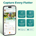 Bird Feeder with Camera, Smart Bird House with Cam for Outside, 2K HD Auto Record Video, AI Identification & Instant Alerts, Solar Powered, Bird Watching Cam for Dad Grandpa Birdlovers, Light Blue