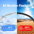 150 ft Garden Hose, 5/8 in Heavy Duty Water Hose, Flexible and Durable, Lightweight Rubber Hybrid Hose, Leak-Free Connections, Male to Female 3/4'' Brass Fittings for Patio, Lawn, Black