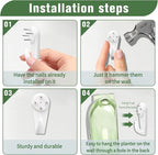 Wall Hanging Planter Propagation Station for Indoor Plants Glass Vase Air Plant Holder Gift for Women Girlfriend Plant Lover