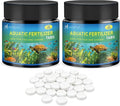 Root Tabs Freshwater Aquarium Plant Fertilizer, Slow-Release 100 Tabs 1g/Tab, Safe for Fish and Shrimp, for Planted Aquarium Substrate (2 * 100)