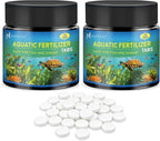 Root Tabs Freshwater Aquarium Plant Fertilizer, Slow-Release 100 Tabs 1g/Tab, Safe for Fish and Shrimp, for Planted Aquarium Substrate (2 * 100)