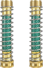 Hourleey Garden Hose Protector, Hose Extension Adapter with Coil Spring, 2 Pack