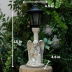 Solar Garden Statues Memorial Decor Garden Angel Statues for Outside Lawn Yard Patio Balcony Art Sculptures Gifts for Mom Women