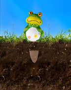 4 Pack Plant Watering Devices, Frog Shape Terracotta Watering Spikes, Vacation Self Watering Planter Insert, Automatic Plant Waterer for Indoor Outdoor Plants (Big Frog)