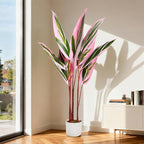 Garvee Artificial Plant Potted, Evergreen Fake Tree Faux Floor Plant with Realistic Leaves, Decorative Faux Floor Plant for Home Office Living Room, Ideal Gift for Families