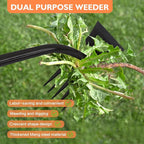 2025 New Weed Remover Tool, Multifunctional Hand Weeder Tool, Portable Garden Weeding Tools, Weeding Artifact Uprooting Weeding Tool for Yard and Garden (11 Tines)