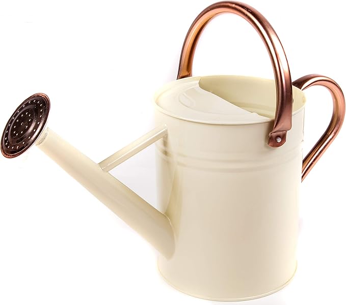 Gardman R34898 1 Gallon Watering Can, Vintage Cream