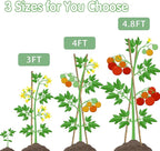 Bamboo Stakes,3FT Natural Bamboo Garden Stakes,BOVITRO 25Pcs Plant Stakes,Bamboo Sticks for Tomato,Beans,Vegetable and Climbing Plants