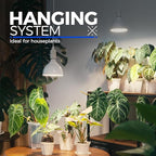Barrina LED Grow Light Bulb, 50W (2 x 25W) Full Spectrum, with 16.4FT Power Cord, Hanging Grow Lights for Indoor Plants, Large Tall Plant, Garden, Flowers, Greenhouse, 2-Head