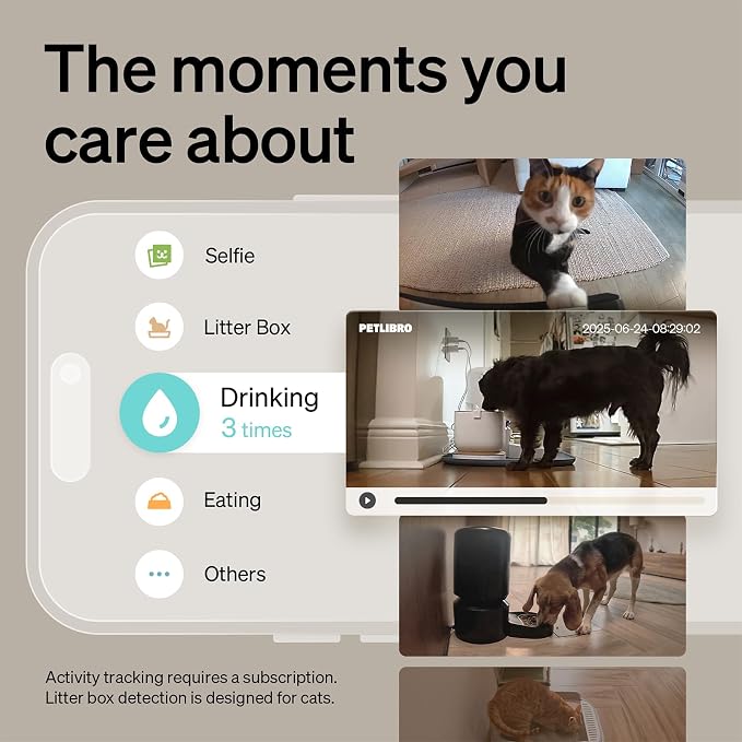 PETLIBRO Dog Camera with Phone App, 360° Auto Tracking Pet Camera for Home Alone Pets, Real-Time Alerts, Two-Way Audio, Color Night Vision, Indoor Camera for Dogs & Cats