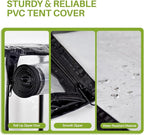 Indoor Greenhouse with Grow Light, Mini Greenhouse with 4 Pack 36W Grow Lights for Indoor Plant, Seed Start, Seedling, Seed Trays, 11.8" W x 15.7" L x 59" H