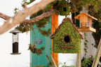 SuperMoss (56012) Maison Birdhouse with Chain, 11 by 12-Inch, Fresh Green (Pack of 3)