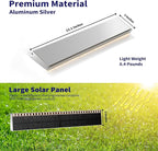 SHONELIGHTING Solar Step Lights for Outside, 33 Focused-Beam High-Brightness LEDs, Waterproof Aluminum Outdoor Stair Light for Risers, Curbsides, Poolsides, Planter Edges (Warm White, 8Pack)