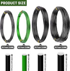 Bonsai Training Wire Set of 4, Total 128 Feet (32 Feet Each Size) 3 Size - 1.0MM, 1.5MM, 2.0MM, Corrosion and Rust Resistant