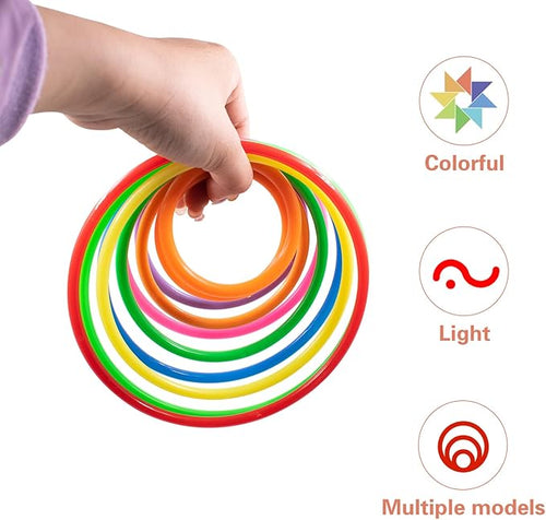10 PCS Aquarium Floating Plant Corral, 5 Sizes (2.4'', 3.15'', 3.9'', 4.7'' and 5.5'') Round Fish Feeding Rings Set for Intercept Aquatic Floating Plants (Multi-Color Combinations)