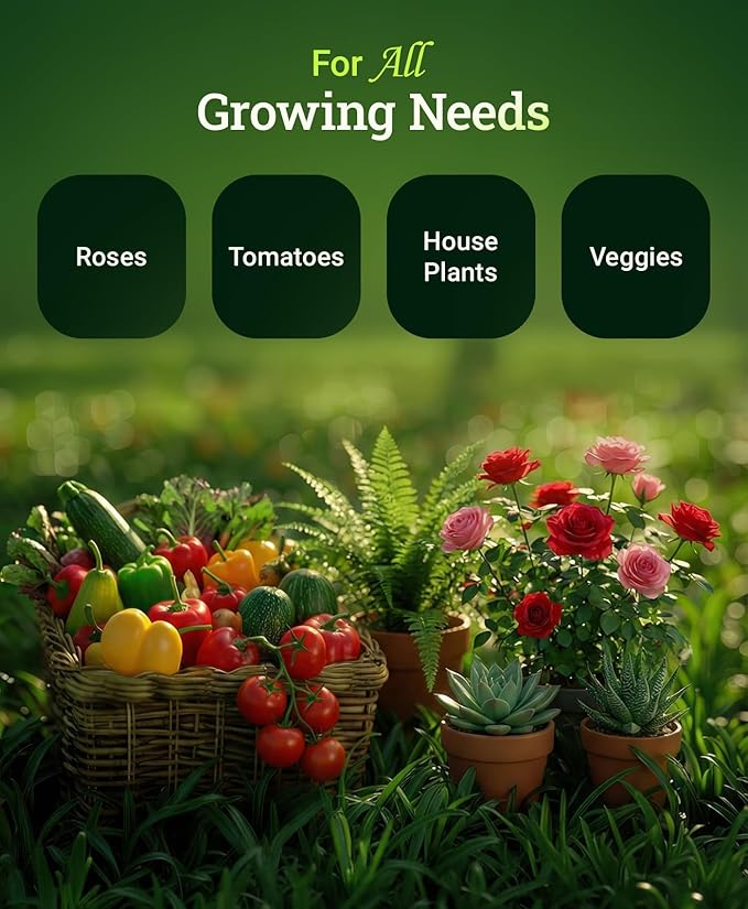 FoxFarm Grow Big Liquid Plant Food - 6-4-4 House Plant Fertilizer for Lush Vegetative Growth, Fast Nutrient Uptake for Roses, Tomatoes & Veggies - Gallon Size Concentrate