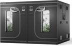 AC Infinity CLOUDLAB 811, Advance Grow Tent 10x10, Thickest 1" Poles, 2000D Mylar Canvas, Lab-Tested Highest Reflectivity, Largest Zipper Window, Controller Plate, 120" x 120" x 80" Indoor Growing