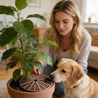 Plant Protectors from Animals, 11x1inch Protective Modern - Cat Proof Indoor Plant Protector,for Outdoor Home Apartment Dorm Yard Patio Porch Flower