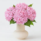 ZYTUYO 20 inches 4 Pcs Soft Pink Real Touch Hydrangea Artificial Flowers Boho Lifelike Real Looking Latex Hydrangeas Flower with Long Stem for Home Decor Spring Table Centrepiece