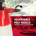 Chapin 10022 Handheld Pump Sprayer, 48oz, Multi‑Purpose, Translucent Poly Tank, Wide‑Mouth Opening, Adjustable Cone Nozzle & Anti‑Clog Filter for Weed, Fertilizer & Pest Applications, 2 Pack