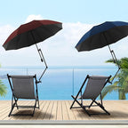 Patio Umbrellas UPF 50+ 360 ° Adjustable Shade Umbrella,Beach Umbrella with Universal Clamp,Beach Clamp on Umbrella,suitable for Patio,beach chairs,golf carts, wheelchairs,carts,bleachers,camping and fishing