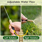 100Ft 360° Adjustable Drip Irrigation System Kit, 1/4 Inch PE Tubing with 20 Bendable Nozzles, Automatic Garden Watering System for Greenhouse, Lawn, Raised Bed, Flower Bed