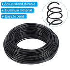 PATIKIL 2.5mm Bonsai Training Wire, 1 Roll Floral Wire Stems Anodized Aluminum Tree Wire 95 Feet Total for Gardening Branch Fixing, Black
