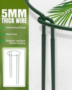 Joyhalo 12 Pack Plant Support Stakes, 24 Inch Plant Stakes for Outdoor Plants, Peony Cage with 15 Pcs Green Lables, Peony Cages and Supports, Peonies Support Cages Flower Stakes for Plants