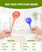 Iridescent Self Watering Globes, Glass Rainbow Plant Watering Globes, Self Watering Planter Insert, Automatic Plant Waterer Indoor (Large-6 Pcs Multi-Color)