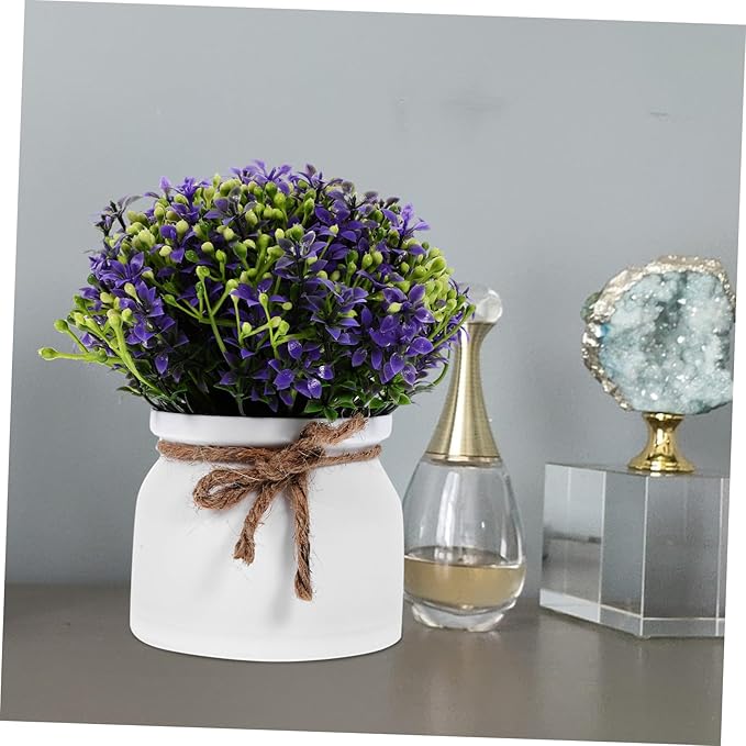 Artificial Orchid Bonsai Plant Faux Potted Flower Decor Living Room Decor Decoration