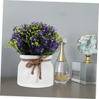 Artificial Orchid Bonsai Plant Faux Potted Flower Decor Living Room Decor Decoration
