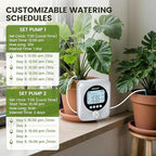 Automatic Plant Waterer for 30 Potted Plants - 98FT Dual Pumps Automatic Watering System, Vacation Self Watering Drip Irrigation System & Plant Watering Device with Programmable Water Timer