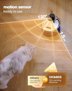 Wireless Cat Water Fountain Cordless: Battery Operated Cat Fountain - 108oz/3.2L Automatic Pet Water Dispenser Rechargeable Drinking Fountains for Cats Indoor with Motion Sensor Multiple Cats and Dogs