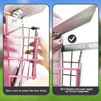FlowaFoli Bird Feeders for Outdoors, Metal Bird Feeder with Double Suet Cage Weatherproof Metal Roof, 2 in 1 Mixed Seeds Suet Feeder, 4Lbs Large Capacity, Great for Finch、Cardinal、Chickadee（Pink）