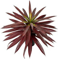 Briful Large Fake Agave Plant 17.3 Inch Red Artificial Yucca Potted Plants Outdoor Faux Agave Plants for Home Room Office Garden Front Porch Patio Decoration
