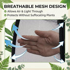 Plant Covers Pop up Gardening Net Cover,Insect Bird Barrier Netting Mesh Plant Netting Pest Guard Cover with Zip Entry for Plants, 1-Pack, Black (Black-1 Pack)