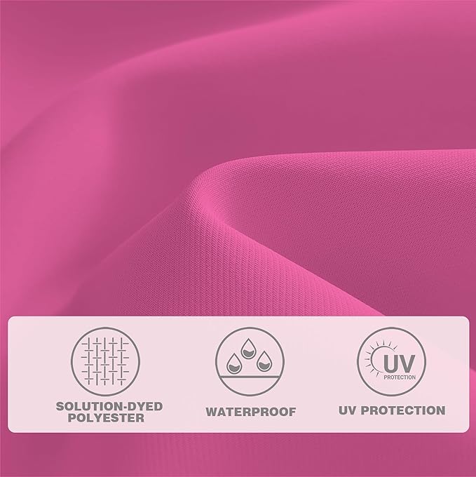 AreShark 12 FT Patio Umbrella for Outdoor, Outdoor Table Umbrella, Outdoor Patio Umbrellas with 8 Sturdy Ribs, Patio Umbrellas for Market, Garden, Deck, Backyard, Pool (Rose Pink)