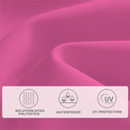 AreShark 12 FT Patio Umbrella for Outdoor, Outdoor Table Umbrella, Outdoor Patio Umbrellas with 8 Sturdy Ribs, Patio Umbrellas for Market, Garden, Deck, Backyard, Pool (Rose Pink)